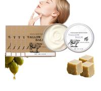 Cura della pelle con sebo di manzo, idratante per il viso con sebo di manzo per la pelle secca e gli uomini, Balsamo idratante con sebo frullato ad assorbimento rapido, profondamente nutriente (5)