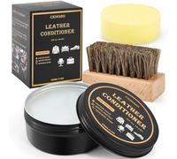 Cura della Pelle con Spazzola di Crine,Incolore,100ml Lucido per Pelle Impermeabile per Ammorbidire e Lucidare per la Cura della Pelle Divano in Pelle,Scarpe,Sella per Ogni Colore