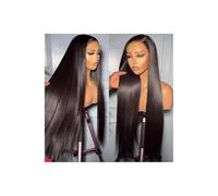 Cura della persona Parrucche frontali in pizzo 13x4, capelli umani, densità 180, parrucche lisce, pre-pizzicate, senza colla, for donne Extension per Capelli(30inch/75cm)