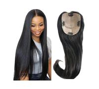 Cura della persona Topper for capelli da 8-22" for donne con capelli diradati, capelli vergini malesi lisci e setosi 5"x5" pezzi di capelli umani con base in pizzo svizzero traspirante con 4 clip Exte