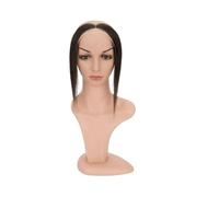 Cura della persona Topper for capelli da donna, in capelli umani, lunghezza 10 pollici, con attaccatura dei capelli naturale, for la perdita dei capelli, con gancio a mano, nodo singolo, invisibile Ex