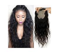 Cura della persona Topper for capelli for donne 8"-22" Topper for capelli umani ondulati sciolti Colore naturale Capelli brasiliani 15x16 CM Base in pizzo svizzero Pezzi for capelli Aggiungi volume ai