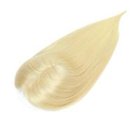 Cura della persona Topper for capelli umani da 10-14", pezzo di capelli lisci brasiliani Remy con frangia 12×13 cm Topper for capelli con base in morbido pizzo traspirante for donne con capelli dirada