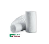 Cura Farma BENDA DI GARZA IDROFILA CURAMED IN PURO COTONE NON ELASTICA CON BORDI ORLATI ANTISFILACCIAMENTO 6X500 CM