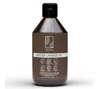 CURA LIGNUM Olio di Lino Cotto per Legno - Olio di Lino per Legno per Ravvivare Parquet e Mobili in Legno - Olio per Legno da Esterno ed Interno - Olio per Taglieri in Legno con Finitura Lucida, 500ml