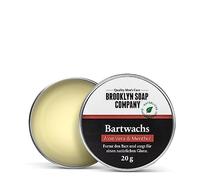 cura naturale della barba: balsamo da barba (20 g) cosmetici naturali della BROOKLYN SOAP COMPANY per lo styling della barba di tre giorni, barba piena- fissaggio forte, tenue brillo - Beard Balm