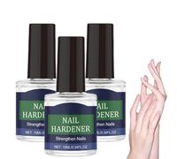 Cura unghie all'acido ialuronico con vitamina E e olio di jojoba, idratazione intensa per unghie idratate, riduce la fragilità, trattamento quotidiano anti-fragilità, base per manicure (3 pezzi)