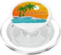 Curacao Palme Caraibi Spiaggia Tramonto Souvenir PopSockets PopGrip per MagSafe
