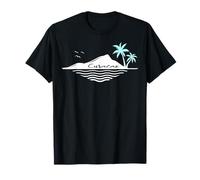 Curacao Vacanza ai Caraibi Palme Isola Voglia di Viaggiare Maglietta