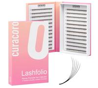 Curacoro LashFolio - Ciglia volumizzanti sottili Promade, fatte a mano, 5D ~ 10D, curvatura C CC D, spessore 0,03-0,07 mm, lunghezza 8-15 mm, ventaglio professionale Promade per ciglia a lunga durata