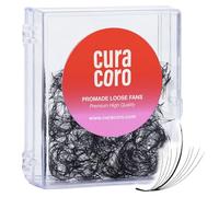 Curacoro Promade Wispy 500 Fans - Extension per ciglia 9D 0,05, fatte a mano, curvature C CC D, lunghezza 9-17 mm, ventagli professionali di lunga durata (9D 0,05 CC 11 mm)