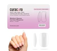 Curacoro Punte per Unghie Scolpite in Gel Morbido - 420 Pezzi Punte per Extension Unghie in Gel Morbido, 14 Misure Trasparenti Copertura Completa Unghie Finte per Extension, Qualità da Salone di Lunga