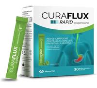 CURAFLUX RAPID Sospensione Orale 30 Stick Pack Da 10 Ml - Con Sodio Alginato, Bi