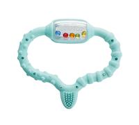 Curaprox Baby Dentizione Anello-Per neonati 0-24 mesi/Facilita dentizione disagio e stimola lo sviluppo sensoriale/BPA-Free, turchese, con la formazione spazzolino da denti | Made in Switzerland