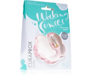 Curaprox Baby Waking Senses anello da mordere con spazzolino massaggiante e sonaglio 1 pz
