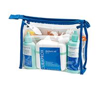 Curaprox BDC Set di pulizia - Kit di cura completo per protesi dentarie e fermi/Include gel giornaliero, concentrato settimanale | spazzola e scatola di pulizia/Made in Switzerland
