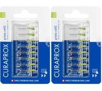 Curaprox CPS 011 Prime Ricambio, 8 Pz, Verde Lime, Swiss Made (Confezione da 2)