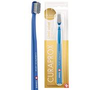 Curaprox CS 12460 Velvet Soft Toothbrush-Sensitive Gum Care/Pulizia ultra delicata con 12.460 filamenti/Confezione singola, Royal Blue-Grey/Made in Switzerland