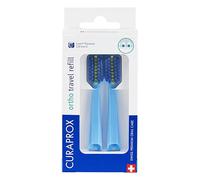 Curaprox CS 5460 Ortho Testine da viaggio-per la cura delle parentesi graffe/Pulizia ultra morbida/Blu / 2 pezzi/Made in Switzerland