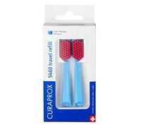 Curaprox CS 5460 Ricambio Da Viaggio, 2 Pz, Blu - Rosso, Swiss Made