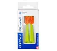 Curaprox CS 5460 Ricambio Da Viaggio, 2 Pz, Verde - Arancione, Swiss Made