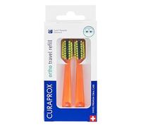 Curaprox CS 5460 Ricambio Da Viaggio Ortho, 2 Pz, Arancione, Swiss Made