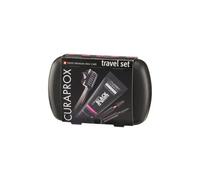 CURAPROX CS5460 Ultrasoft Spazzolino Regolare Set Da Viaggio Nero