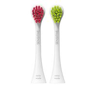 Curaprox Hydrosonic Brush Heads Rainbow Sensitive Duo | una pulizia precisa/Magenta/Verde, confezione da 2 | Compatibile con tutti i modelli Curaprox Sonic/Made in Switzerland
