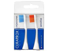 Curaprox Hydrosonic Sensitive Testine per spazzolino (blu/arancione), Confezione da due