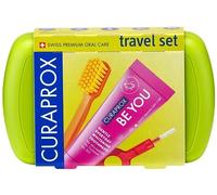 Curaprox Be You Travel Set Verde Spazzolino + Dentifricio + 2 Scovolini