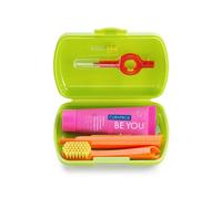 Curaprox Set da viaggio verde - Spazzolino da viaggio a incastro CS 5460 +"Be yo