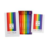 Curaprox Spazzolino Manuale | Rainbow Limited Edition | Ultra Morbido Per Gengive E Denti Sensibili | Confezione Da 6, Design Colorato