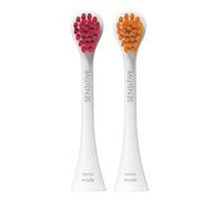 Curaprox Testine Hydrosonic Rainbow Sensitive Duo | Delicata cura gengive & spazzolatura confortevole | Magenta/arancione | 2 pezzi | Compatibili con tutti i modelli Curaprox Sonic | Made in Svizzera