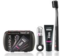 Curaprox Travel Set Black is White kit da viaggio per denti, lingua e gengive