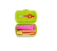 Curaprox Be You Travel Set Verde Spazzolino + Dentifricio + 2 Scovolini
