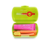 Curaprox Be You Travel Set Verde Spazzolino + Dentifricio + 2 Scovolini
