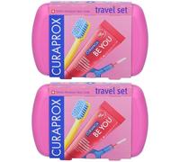 Curaprox Travel Set, Pink 2x1 St