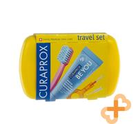 CURAPROX Travel Set Spazzolino + Dentifricio Fluoruro Menta Giallo
