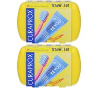 Curaprox travel set yellow 2x1 St