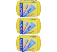 Curaprox travel set yellow 3x1 St