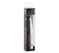 Curaprox Black Is White spazzolino da denti con due tipi di setole 2 pz Tonalità black & white