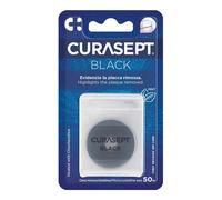 Curasept Filo interdentale Curasept Floss cerato nero, 50 metri