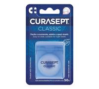 Curasept Floss - Filo Interdentale Cerato con Clorexidina, 50m