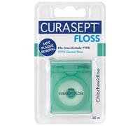 Curasept Floss - PTFE Filo Interdentale con Clorexidina, 35m