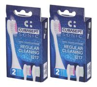 Curasept Testine Ricambio Spazzolino Sonic Regular Cleaning 1217 2x2 S