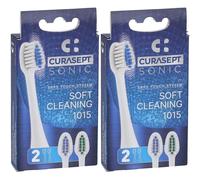 Curasept Testine Ricambio Spazzolino Sonic Soft Clean 1015 2x2 St