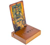 Curawood Supporto per Carte di tarocchi, Visualizza Le tue Carte di affermazione giornaliere, Supporto per Carte di tarocchi in Legno, Forniture per altare pagano e wiccan, Decorazione dei tarocchi
