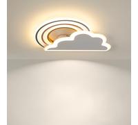 CURBEL Plafoniera Led Soffitto,Dimmerabile,per cameretta dei bambini con Matter, compatibile con HomeKit, Alexa, Google e IFTTT - Plafoniera per bambini con telecomando, 28 W 3360 lm