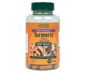 Curcuma ad alta resistenza con pepe nero, 600mg - 90 capsule