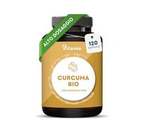 Curcuma Bio 2000 mg con Zenzero e Pepe Nero- Alta concentrazione- 120 Capsule Vegane - Integratore di Curcumina Antiossidante Naturale per Articolazioni, Digestione e Fegato - Vitavea